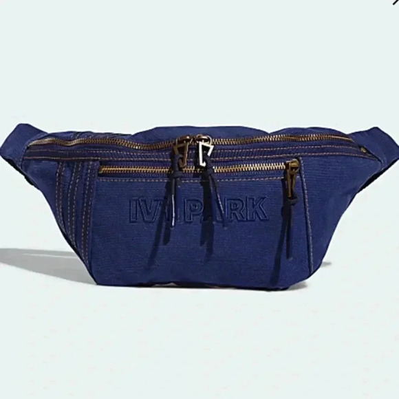 NWT Adidas x Ivy Park Denim Waist Fanny Pack Bag - Picture 1 of 8
